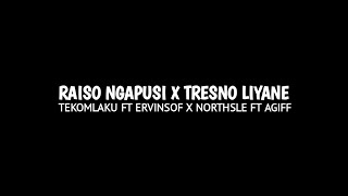 RAISO NGAPUSI X TRESNO LIYANE LIRIK🎧Tekomlaku Ft ervinsof X northsle Ft Agiff CITRO BARENG [upl. by Nannie]