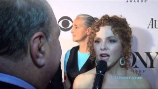 2013 Tony Awards  Red Carpet with Bernadette Peters [upl. by Nosyaj755]