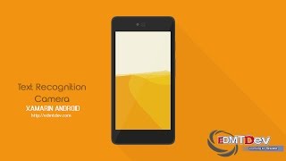 Xamarin Android Tutorial  Text Recognition by Camera [upl. by Natsrik]