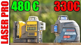 Niveau laser Bosch Professional GLL 380  DeWalt DCE089D1GQW  POPOMAN laser level 3X360° [upl. by Easlehc]