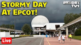 🔴Live A Stormy Day at Epcot  Walt Disney World Live Stream  121623 [upl. by Adnuahsar]