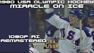 USA Olympic Hockey Team quotMiracle on Icequot remastered 1980 [upl. by Melbourne]