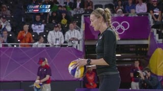 Womens Beach Volleyball Preliminary Round  USA v AUT  London 2012 Olympics [upl. by Scoles424]