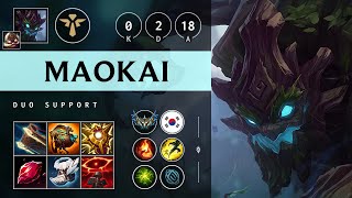 Maokai Support vs Poppy Vision Controller  KR Challenger Patch 1421 [upl. by Eerized]