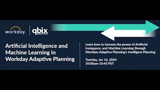 Workday Adaptive Plannings Intelligent Planning  QBIX Analytics Webinar [upl. by Entroc]