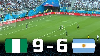 Nigeria Destroying Argentina  Nigeria 9 vs 6 Argentina Friendly Matches Highlights 20112017 [upl. by Ihp316]