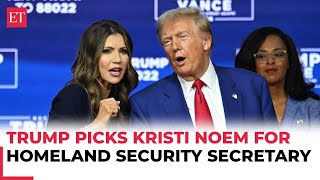 Trump 20 Kristi Noem South Dakota Governor set to be next US Homeland Security Secretary [upl. by Nihi]