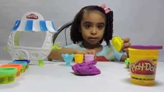 Massinha Play Doh Carrinho de Sorvete PlayDoh Ice Cream Unboxing Review [upl. by Caton]