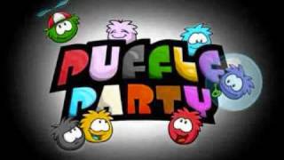 Club Penguin Music Puffle Party 2010 Puffle Show Room [upl. by Annawoj]