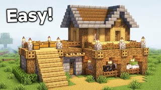 Minecraft Survival Starter House Tutorial🏠 [upl. by Rolyak444]