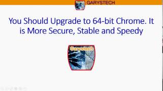 Upgrade to 64 bit Chrome for better performance [upl. by Marcela]