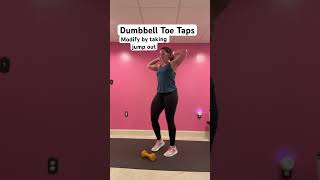 Dumbbell Toe Taps with modification [upl. by Aimekahs267]