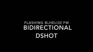 Flashing BLHeli32 ESC with Bidir DSHOT [upl. by Akere]