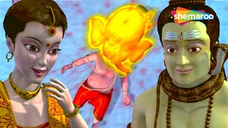 Childrens Day Special  बाल गणेश जन्म की कहानी   Bal Ganesh Ki Kahaniya In 3D  65 [upl. by Wickman]