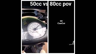 piaggio zip 4t 50cc vs 80cc POV [upl. by Atiuqam]