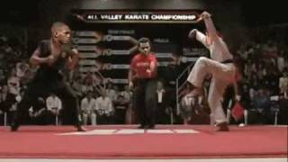 UFC 140 Machida Crane Kicks Jones in the Face Karate Kid [upl. by Nafri]