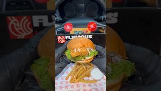 Spicy 🔥 Zinger Burger with Fries 🍟 asmr food mukbang foodie shorts ZachChoi kfc [upl. by Gerk]