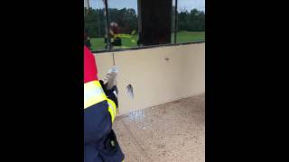 Forcible entry and wall breaching training at Maude Laird Middle School A Shift June 1 2016 [upl. by Jessalin]