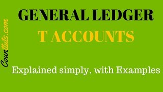 General Ledger T Accounts  Explained with Examples  Accounting Basics [upl. by Nwahsel]