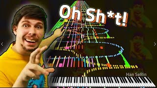 Only MrBeast can play This LOL  Crazy MrBeast Phonk Impossible Piano  Black MIDI [upl. by Elleniad]