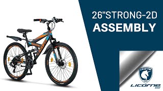 Licorne Bike 26 Strong 2D Assembly English [upl. by Armahs]