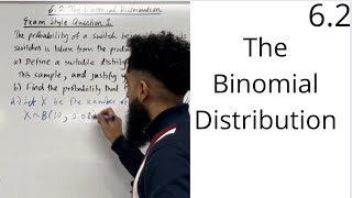 Edexcel AS Level Maths 62 The Binomial Distribution [upl. by Amalee590]