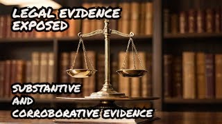 Evidence  Substantive and Corroborative Piece of Evidence with Reference to Case Laws [upl. by Milas]