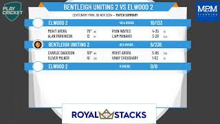 Bentleigh Uniting 2 v Elwood 2 [upl. by Attaymik903]