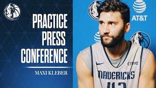 Maxi Kleber  Practice Press Conference  101824 [upl. by Ainegue]