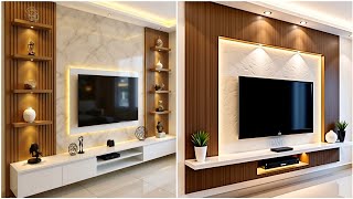 400 Stylish Modern TV Wall Unit Designs 2024  Living Room TV Cabinet amp Home Interior Design Ideas [upl. by Elleuqar791]