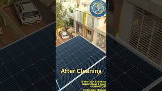 Solar panel cleaning service in Ahmedabad ahmedabad solarpanelcleaning solarsystem solar [upl. by Dnob]