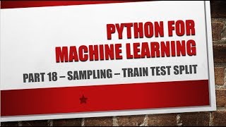 Machine Learning  Hold Out Cross Validation  Sampling  Train Test Split  AI  traintestsplit [upl. by Airdnoed]