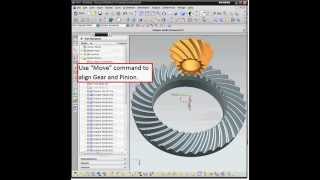 3d Spiral Bevel gear modeling in UG NX6 [upl. by Aneed]