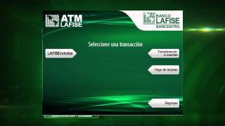 Transferencias a cuentas  ATM Banco LAFISE [upl. by Yup]