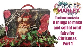 9 things to make and sell at craft fairs or for Christmas Gifts Part 1 [upl. by Harihs]