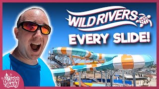 OPENING DAY at Wild Rivers Waterpark  EVERY SLIDE amp Attraction  Irvine CA [upl. by Valentijn]