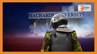 Machakos University students riot over lack of HELB funds [upl. by Kasevich]