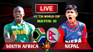 NEPAL VS SOUTH AFRICA ICC T20 WORLD CUP 2024 LIVE SCORES AND COMMENTARY  NEPAL VS SOUTH AFRICA [upl. by Kasper]