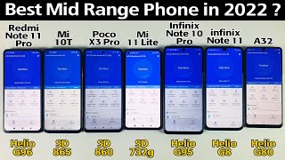 Redmi Note 11 Pro  Mi 10T  X3 Pro  Mi 11 Lite  Note 10 Pro  Note 10  A32 Benchmark Test 2022🔥 [upl. by Desi]