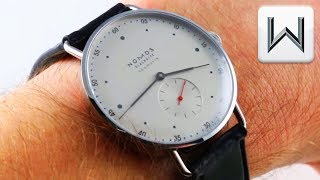 Nomos Glashutte Metro Neomatik 39 1113 Luxury Watch Review [upl. by Lrac61]