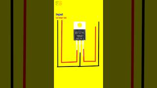 12 volt to 5 volt converter by LM 7805  converter transistor LM7805 virolshort tranding [upl. by Neehsas]