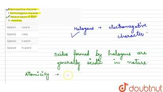 In which of the properties listed below hydrogen does not show resemblance with halogens [upl. by Claire799]