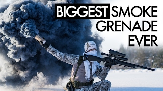 Biggest Smoke Grenade Ever  Airsoft [upl. by Lisetta40]