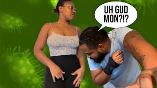 ITCHING PRANK ON HUSBAND funny reactions [upl. by Celle242]