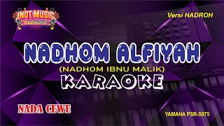 NADHOM ALFIYAH  KARAOKE NADA CEWE [upl. by Notsuoh]