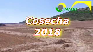 Grabación con dron de la cosecha de cereal en la Sotonera Huesca Julio 2018 [upl. by Nivled]