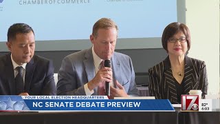 NC Senate candidates to face off in debate [upl. by Paine699]