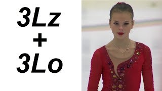 Anastasia TARAKANOVA  3Lz3Lo practice 102018 [upl. by Adnoral]