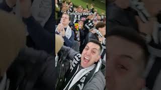 Reaction goal Weah‼️🇺🇸⚪️⚫️ calcio fotball weah juventus goal derby reaction [upl. by Solohcin]