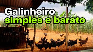 Como fazer GALINHEIRO SEGURO e BARATO para galinhas caipiras   AGROCRIACAO [upl. by Urana671]